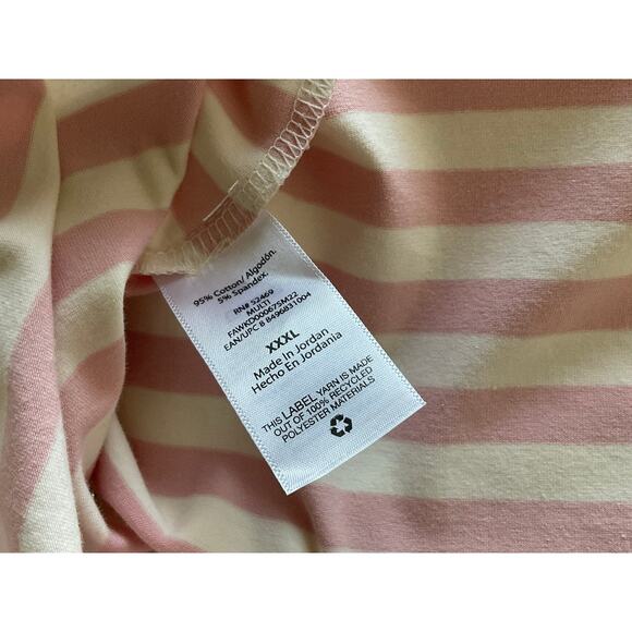 Dress Square Neck Midi Stripes by Free Assembly Women's Plus XXXL - Picture 3 of 3